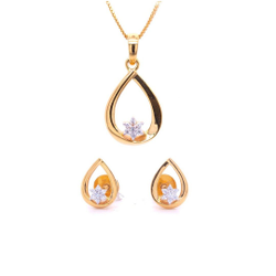 Mesmerizing Diamond Pendant & Earrings Set