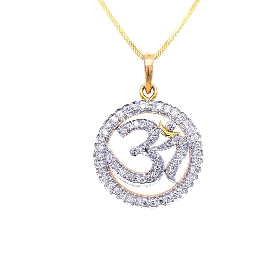 Divine Om Diamond Pendant