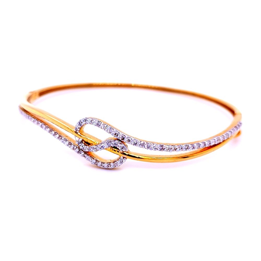 Venesian spiral diamond bracelet