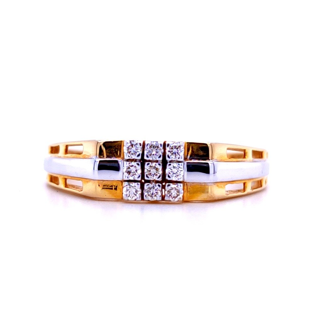 Om God Gold Mens Ring 22k Yellow gold Cubic Zircon & Rhodium Color Design  Ring8 | eBay