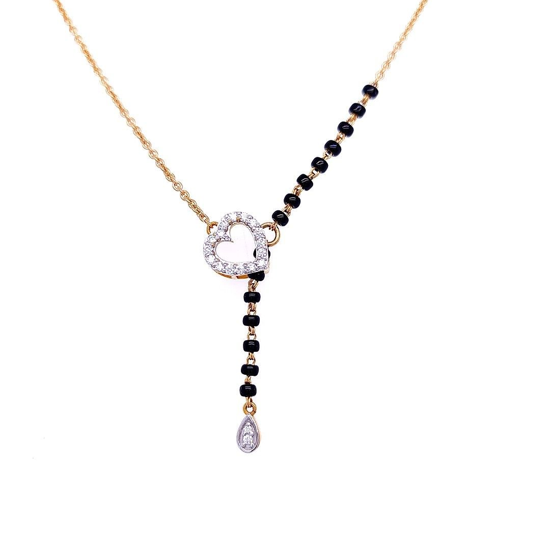 Charming Heart Diamond Mangalsutra