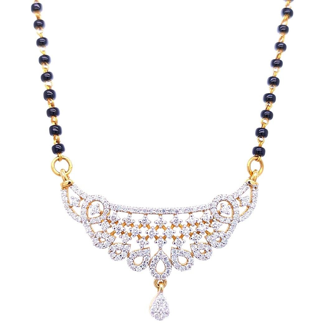 Stunning Minimal Diamond Mangalsutra