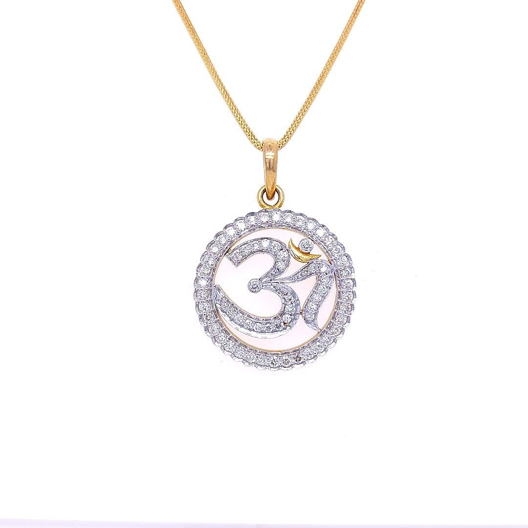 Divine Om Diamond Pendant