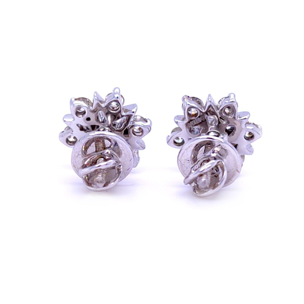 Starlet diamond earring in white gold