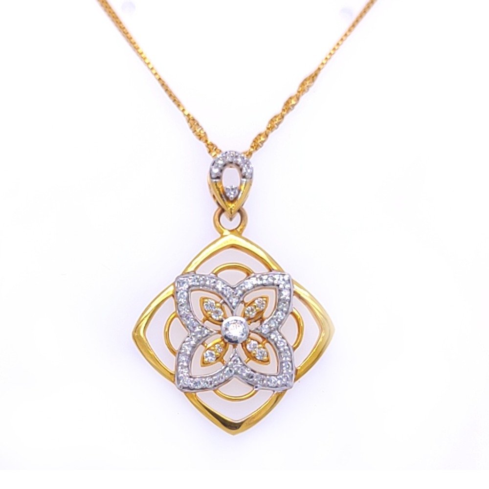 Puspa the fire sparkle diamond pendant