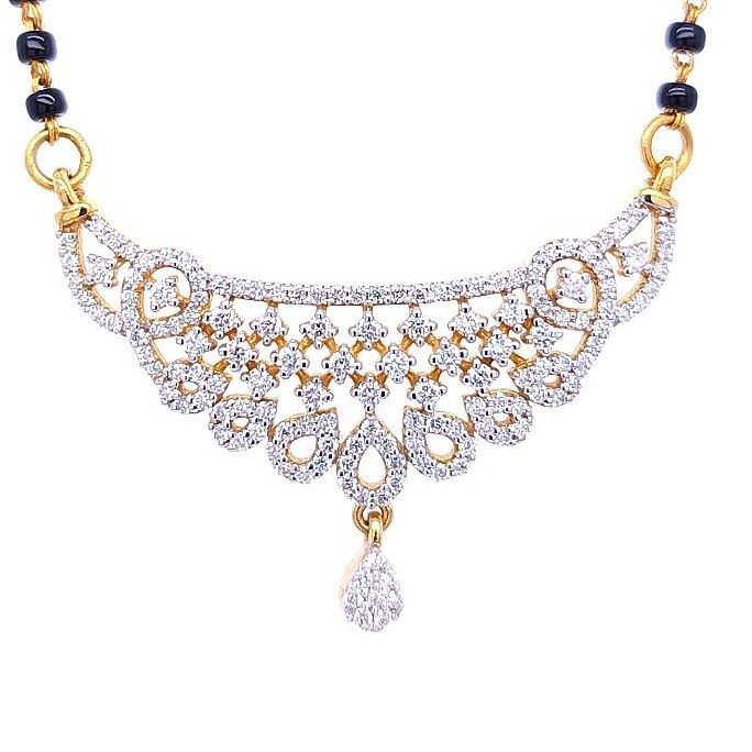 Stunning Minimal Diamond Mangalsutra