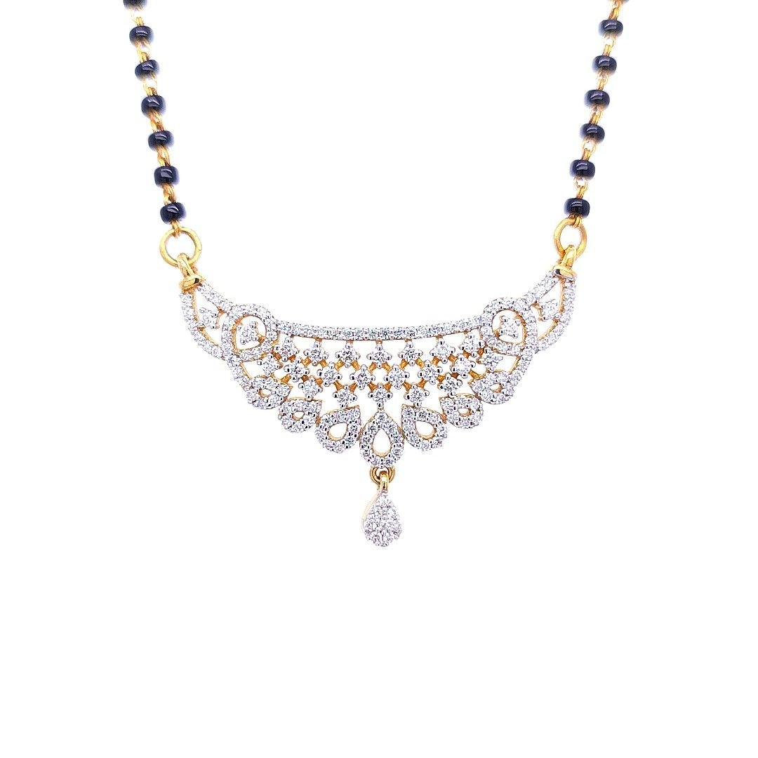 Stunning Minimal Diamond Mangalsutra