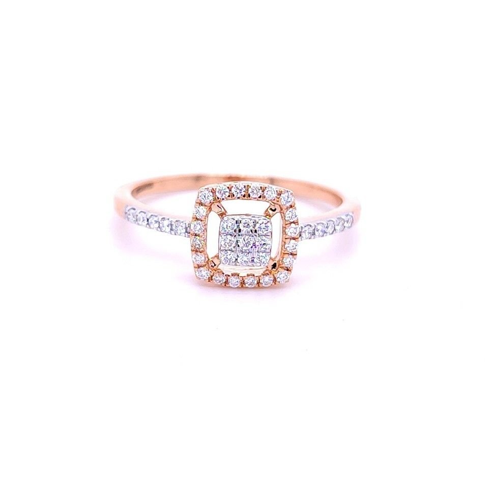 Janet square diamond ring