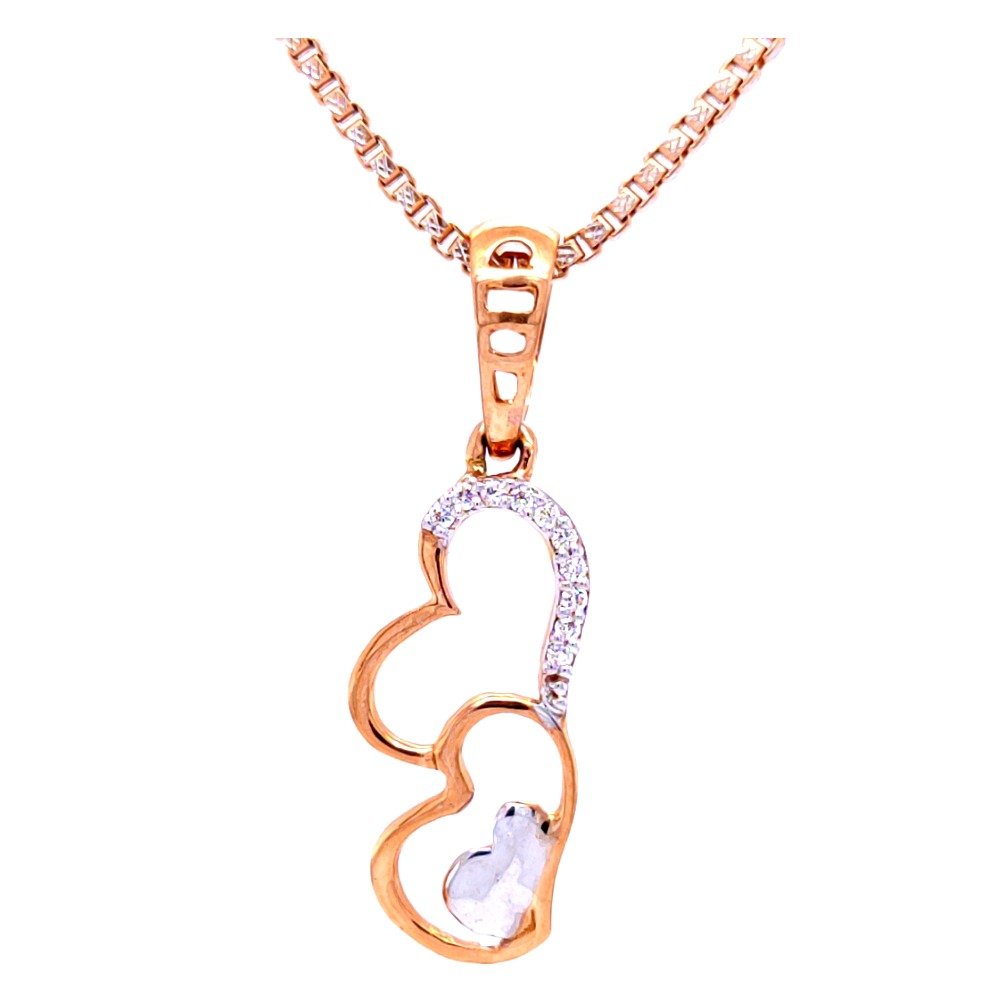 Diamond Heart Necklace 1/4 ct tw 10K Two-Tone Gold | Kay Outlet