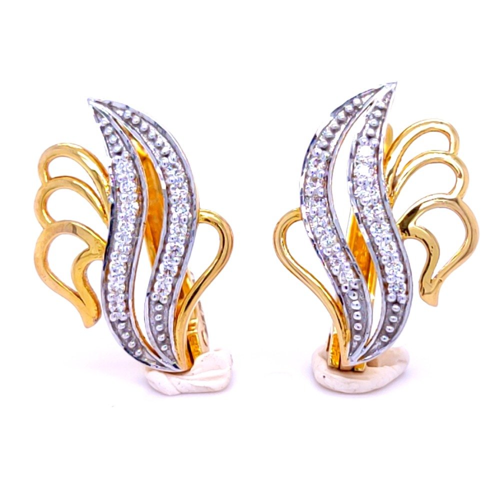 Gold Plated Screw Tops Ruby American Diamond Earrings Indian Traditional  Gold Work Imitation Jewelry | JewelSmart.in