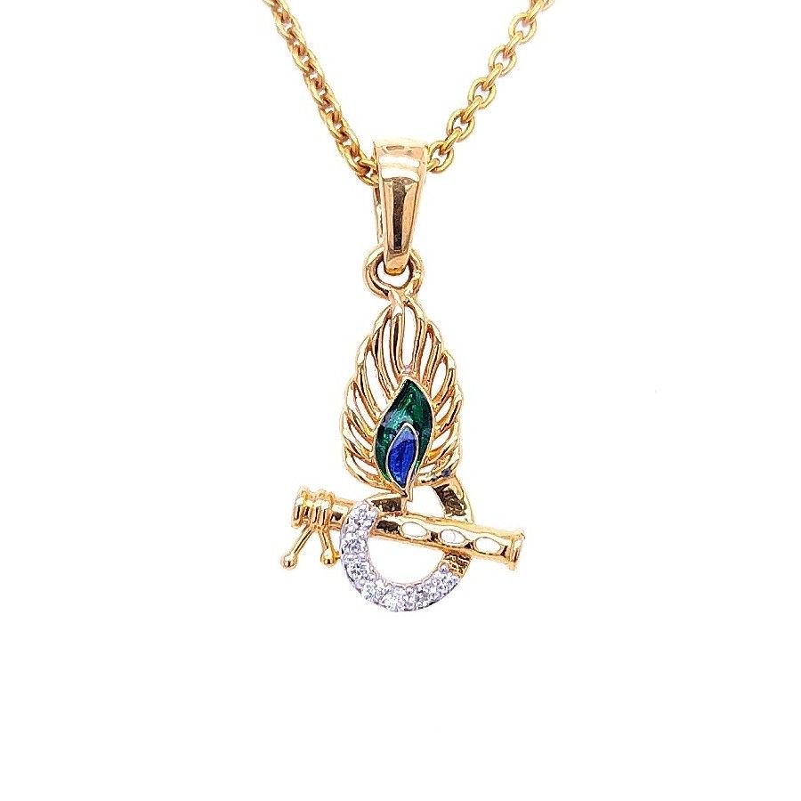 Shri Krishna Diamond Pendant