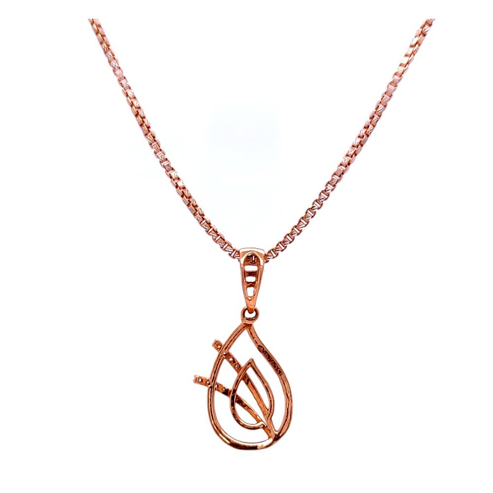 Belissima rosegold diamond pendant