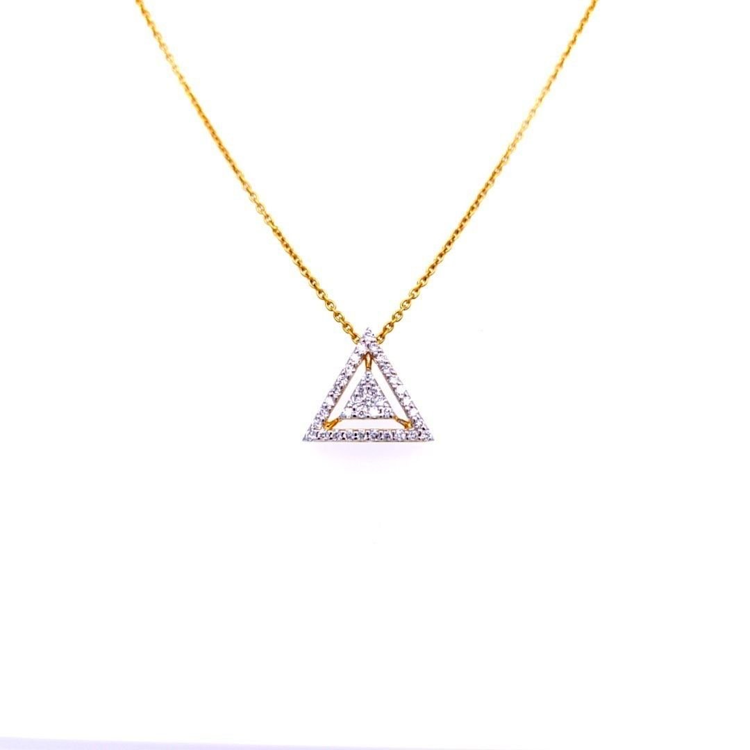 Inlay & Diamond Triangle Necklace – Ali Weiss Jewelry