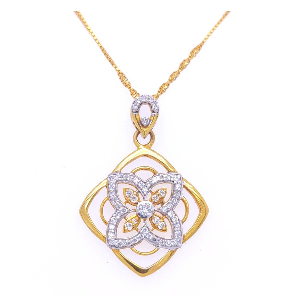 Puspa the fire sparkle diamond pendant