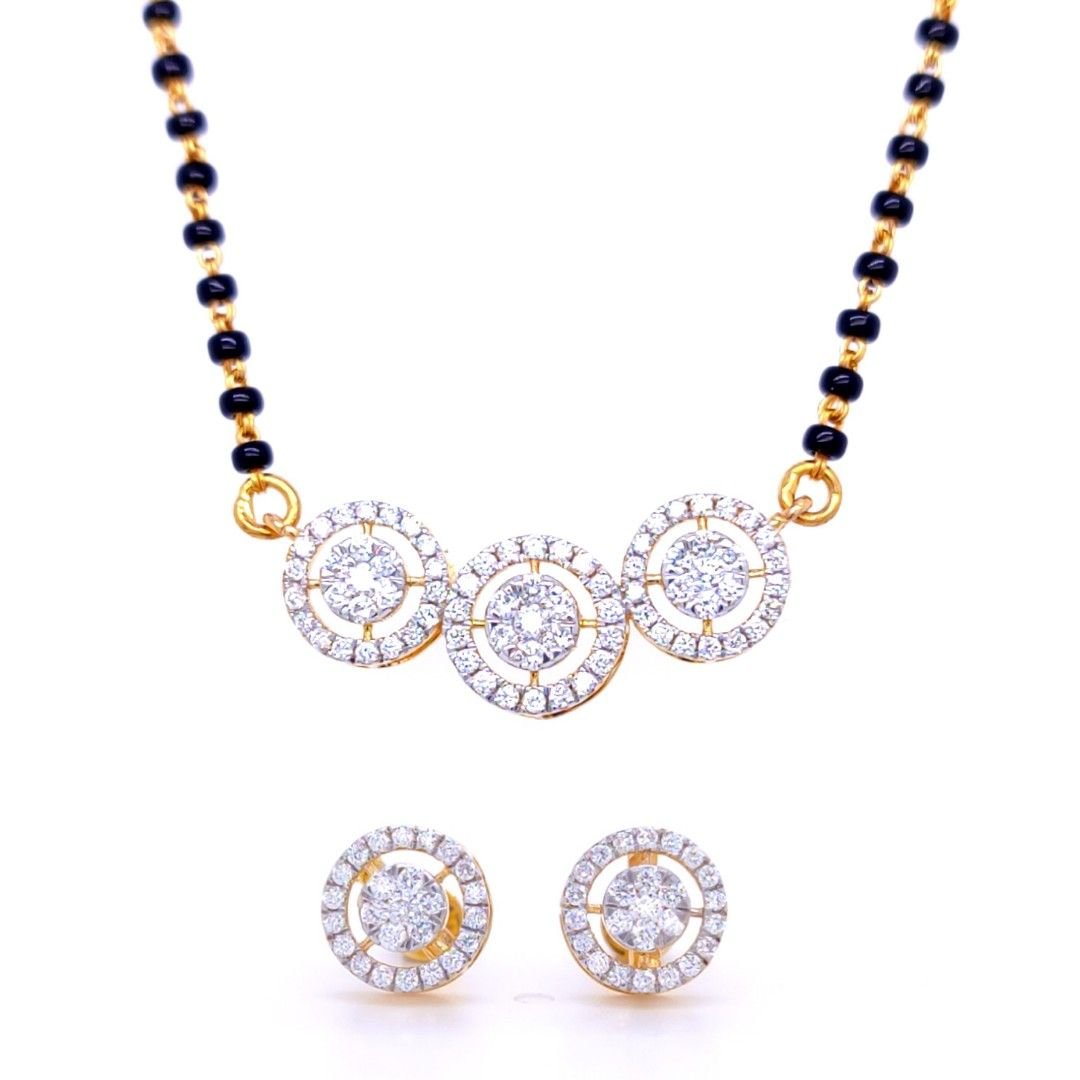 Indrani diamond Pendant Set Mangalsutra