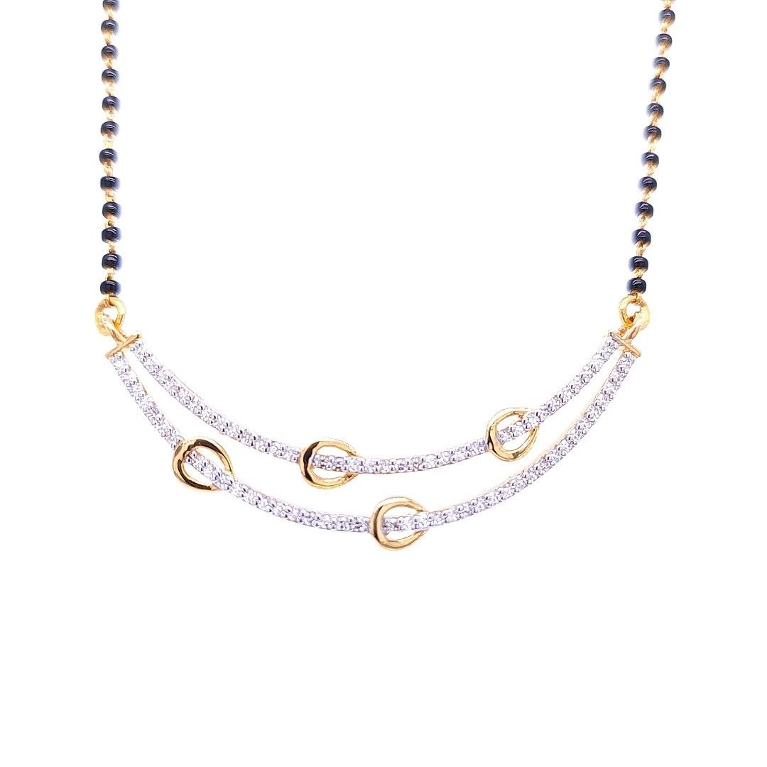 Intricate Vibrant Diamond Mangalsutra